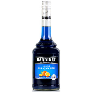 Bardinet 必得利蓝香橙蓝橙力娇酒700ml 法国洋酒 鸡尾酒 蓝柑酒