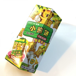 乐天朱古力夹心小熊仔饼168g家庭装注心饼干零食小吃休闲食品包邮