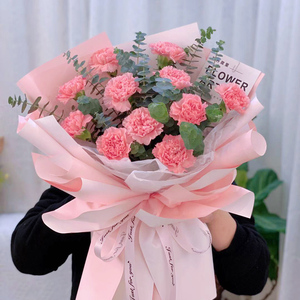 母亲节女节康乃馨送妈妈杭州同城鲜花成都北京南昌金华义乌南京店