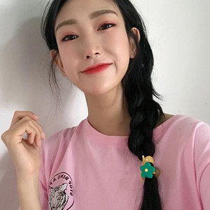 泫雅风彩色小花朵弹力皮筋发绳头饰韩国简约网红打结绑发头绳女.