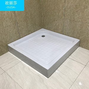 简易方形淋浴房底座底盆底盘浴室卫生间亚克力防水挡水条防水盆