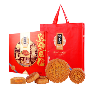 侨香村金鲍赐福月饼礼盒1.02千克/盒