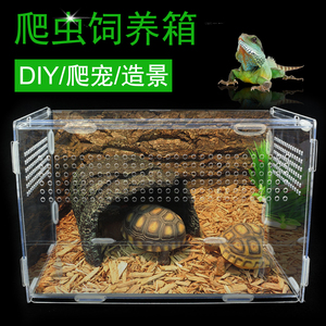爬虫箱饲养保温盒亚克力透明造型房宠物陆龟蜘蛛蜥蜴刺猬角蛙定制
