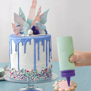 wilton美国进口惠尔通硅胶瓶裱花瓶奶油拉线饼干造型瓶面糊分配瓶