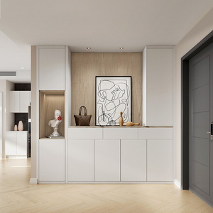 索菲亚入户柜一体鞋柜定制靠墙全屋组合柜子定制鞋柜鞋架