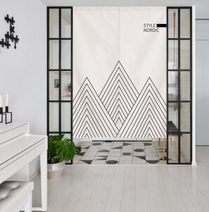 简易门帘现代简约隔断帘厨房挡油烟半截帘子试衣间拉帘卫生间遮挡