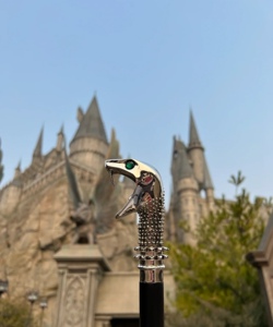 北京环球影城代购哈利波特卢修斯马尔福魔杖蛇杖蛇头正版