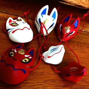 【现货】sk japan 日本稻荷和狐面具 全狐系列篇 狐狸面具扭蛋