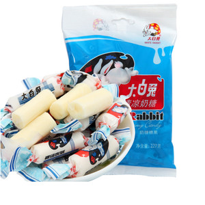 冠生园大白兔奶糖227g清凉味袋装零食喜糖