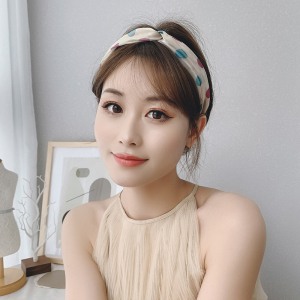 韩国发箍女百搭外出2020新款简约气质韩版网红头箍短发窟波点头饰