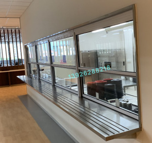 00richycheng淘宝出菜口窗上下推拉窗外卖窗口吧台传递窗美式提拉窗