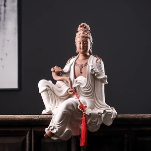 曾国清大师作品如意观音菩萨佛像摆件家居客厅玄关装饰工艺礼品