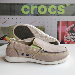 crocs卡骆驰男鞋沃尔卢帆布休闲运动鞋懒人透气一脚蹬单鞋 11270