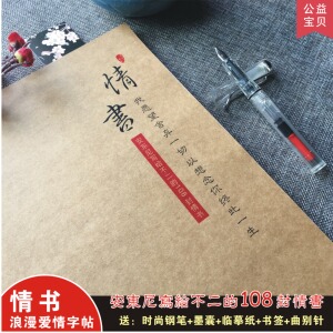 写给不二的情书 钢笔字帖成人男女生行书楷书漂亮临摹字体1人付款18
