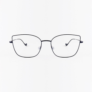 出口法国设计师品牌方形猫眼框女士近视眼镜架精致细框气场14