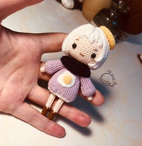 20乐淘菜籽流淘宝手工diy钩针玩偶32荷包蛋女孩人偶电子图解教程萌