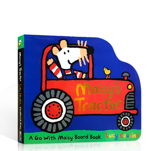 小鼠波波系列英文原版绘本Maisy's Tractor小老鼠波波的拖拉机低幼儿童启蒙异形纸板书被落下的羔羊能够找到吗？2-3-4-5岁