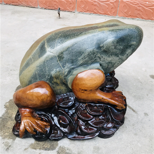 【青蛙】天然乌江石 收藏级奇石 原石摆件贵州奇石 长江 红水河