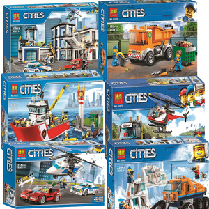 兼容乐高10660博乐城市追捕警察总局60141流动警署拼装积木玩具