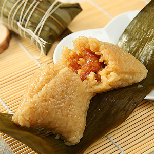 家乡粽子广西特产容县米粽新鲜咸肉长粽豆沙蒸粽早餐速食小吃 2条