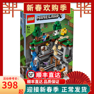 lego 乐高 21169初次冒险 我的世界 2021新款积木益智 男孩礼物
