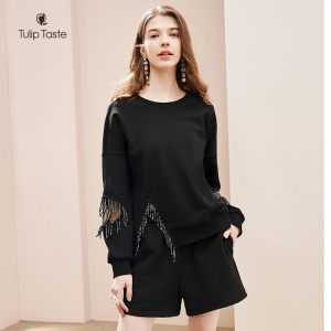 郁香菲2021春季新款两件套薄款洋气套装女春季2021设计感女宽松