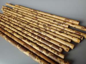 花纹黑湘妃竹段竹节1-1.2香妃竹料香筒牙签筒 花斑竹梅鹿竹毛笔杆