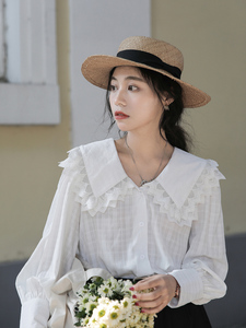 复古白衬衣女宫廷风