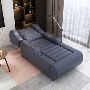 意式多功能单人电动可调节太空舱升降懒人沙发床按摩贵妃真皮躺椅