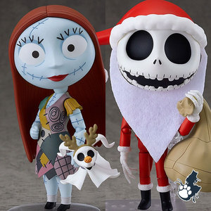现货gsc 圣诞夜惊魂 骷髅杰克 圣诞老人 莎莉 粘土人 手办