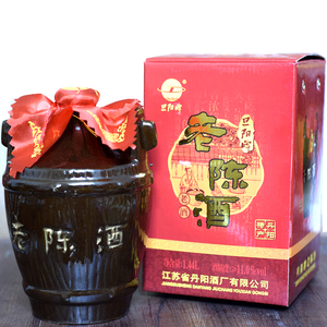 旦阳牌丹阳老陈酒1.44l礼盒装半甜型糯米黄酒坛装全国包邮