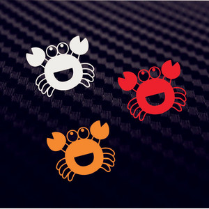 螃蟹图案贴纸