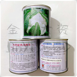 包邮台湾耐热花菜种子良种70天花椰菜籽夏季秋季雪白紧花中厦种业
