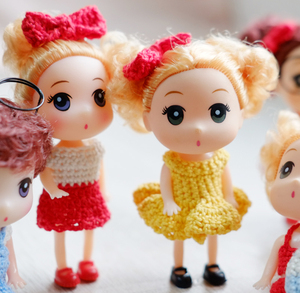 原创钩针编织diy学生成人手工毛线玩偶材料包百变装芭比娃娃