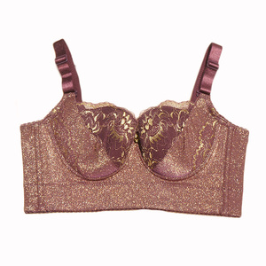 美容院聚拢收副乳调整型长文胸女内衣微炎帝曼黄金紫薇5排扣薄款