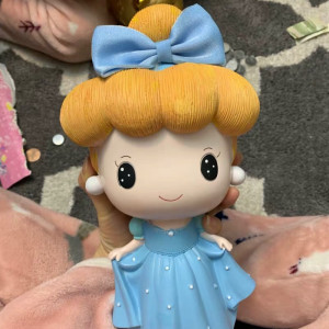 大号创意公主美人鱼存钱罐儿童可存纸币情侣储蓄罐送女孩生日礼物