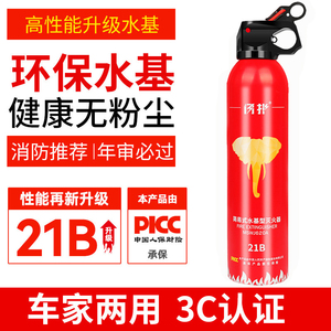 车载灭火器汽车用21B水基私家车家用车内小型便携式消防器材用品