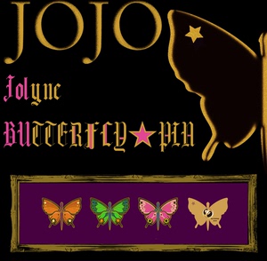 nuts同好相谈所|jojo 空条徐伦 蝴蝶 金属徽章 胸针 同人周边