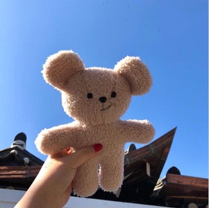 北欧ins风韩国小熊公仔安抚玩偶新生宝宝睡觉陪伴玩具拍照道具