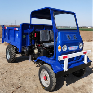 鲁友柴油农用自卸翻斗后驱四轮车拉粮食拉肥料三轮车改四轮运输车