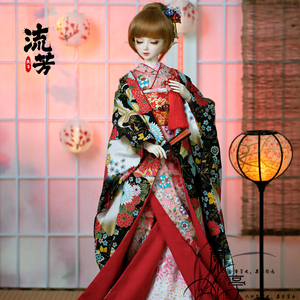 兰亭|bjd/sd娃衣 3分4分大女叔 bjd和服 和风花魁和服 流芳