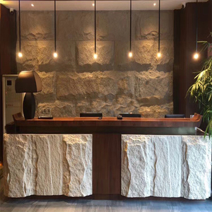 吧台背景墙特大蘑菇石黑色黄色白色仿石轻质石头设计定制文化石