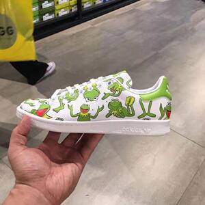 adidas阿迪达斯三叶草迪士尼联名青蛙kermit一双装运动袜0人付款79