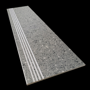 佛山水磨石楼梯砖踏步地板砖室内拉槽一体式台阶地砖哑光防滑瓷砖