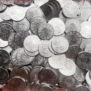 扭蛋机弹力球机专用游戏塑料金属代币防假币防伪币硬币