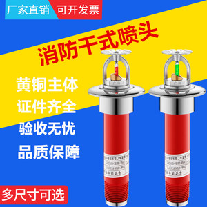 干式喷头zstgx15 68℃干式下垂型消防喷头预作用阀冷库干式喷淋头