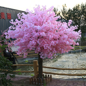 春季美陈大型仿真樱花树假桃树许愿树商场广场装饰树 仿真桃花树