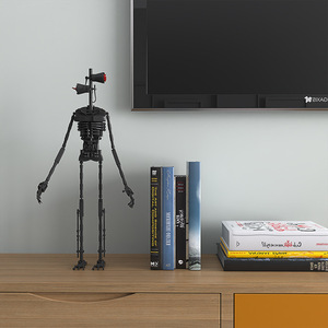 警笛头积木moc兼容乐高拼搭场景第三方玩具汽笛人模型怪物手办