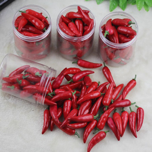 仿真迷你水果蔬菜小红辣椒 假辣椒模型 店铺装饰品 教学拍摄道具