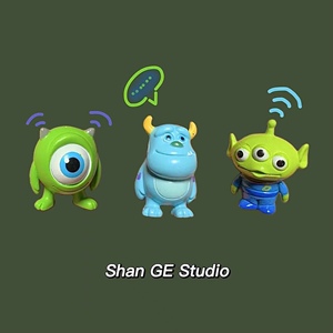 玩具总动员q版三眼仔苏利文大眼仔可爱模型摆件散货公仔玩具